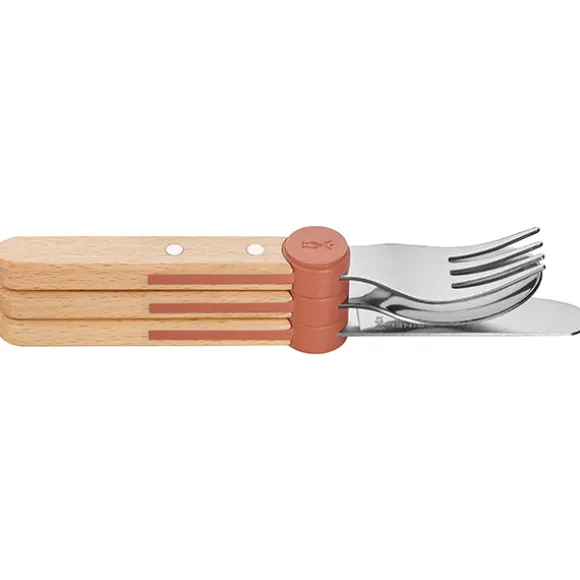 Set de 3 couverts pour enfant Le petit Gourmet Corail Opinel
