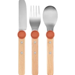 Set de 3 couverts pour enfant Le petit Gourmet Corail Opinel