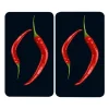 Set de 2 couvre plaques protection motifs Piments Wenko by Maximex