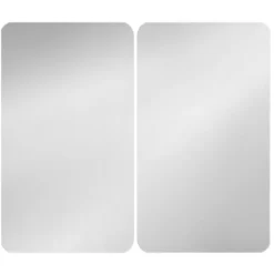Set de 2 couvres plaques argent 30 x 52 cm Wenko by Maximex