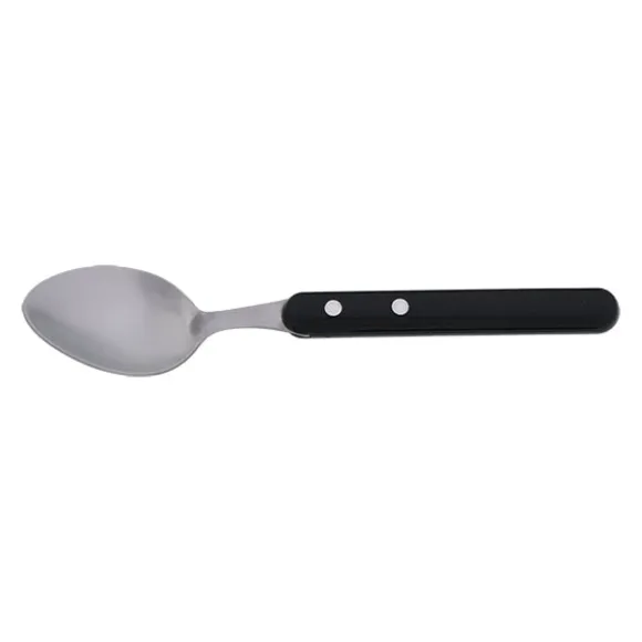 Set de 4 cuillères inox Les Bistrots à la Française manche noir Jean Dubost