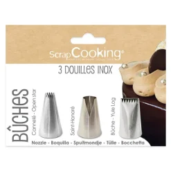 Set de 3 douilles pour bûches Scrapcooking