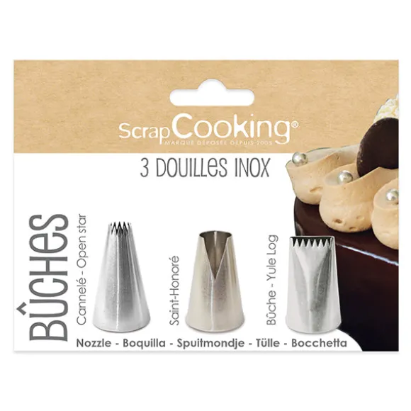 Set de 3 douilles pour bûches Scrapcooking
