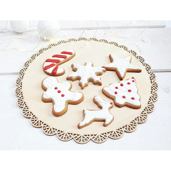 Set de 3 emporte-pièces dorés Noël Scrapcooking