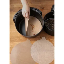 Set de feuilles de cuisson rondes pour friteuses à air chaud NoStik
