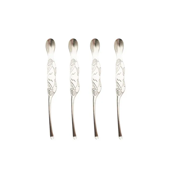 Set de 4 fourchettes à homard en acier inoxydable Point Virgule