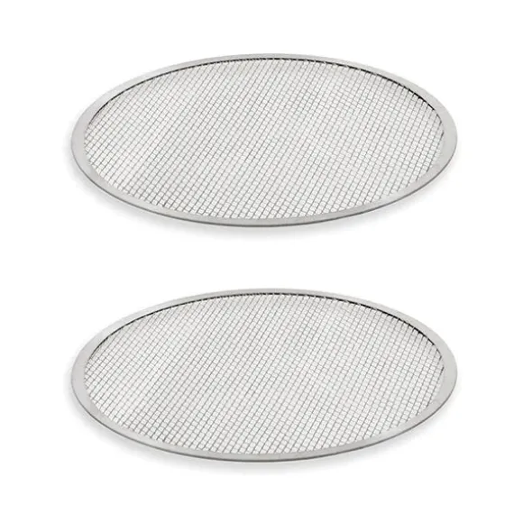 Set de 2 grilles perforées rondes pour pizza Mathon