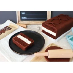 Set de 3 moules silicone layer cake rectangulaire Scrapcooking
