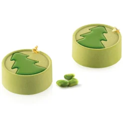 Set de 6 moules silicone Mini Hiver Sapin Silikomart