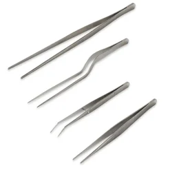 Set de 4 pinces à dresser de précision en inox Mathon