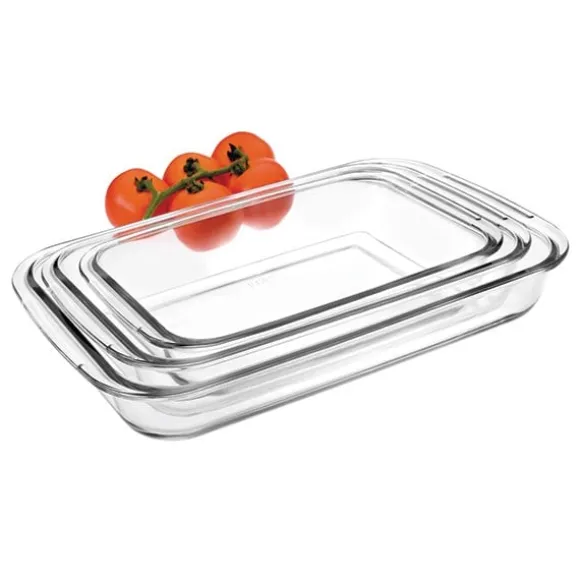 Set de 3 plats rectangulaires Kristall Ibili