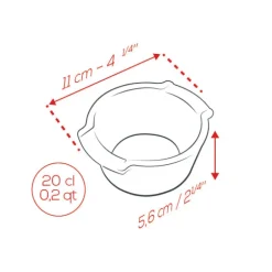 Set de 2 ramequins en céramique 11 cm Appolia écru Peugeot