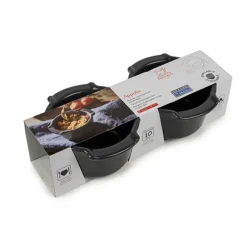 Set de 2 ramequins en céramique 11 cm Appolia ardoise Peugeot