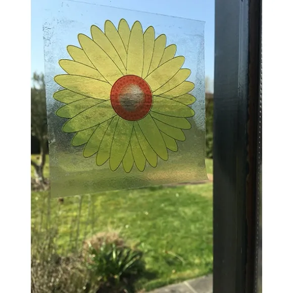 Set de 20 stickers attrape-mouches pour fenêtre Tournesol