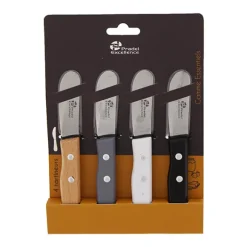 Set de 4 tartineurs 6 cm avec manche en bois de pin Essentiels Pradel Excellence