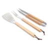 Set de 3 ustensiles à barbecue manches en bois à suspendre Pradel Excellence