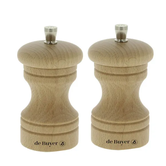 Set moulins à poivre et à sel Paso 10 cm De Buyer