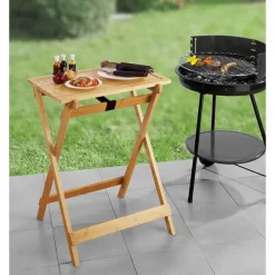 Table pliante avec plateau amovible Lugo en bambou Wenko by Maximex