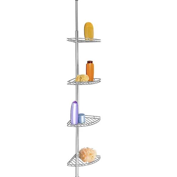 Étagère de douche télescopique acier inox 4 tablettes Wenko by Maximex