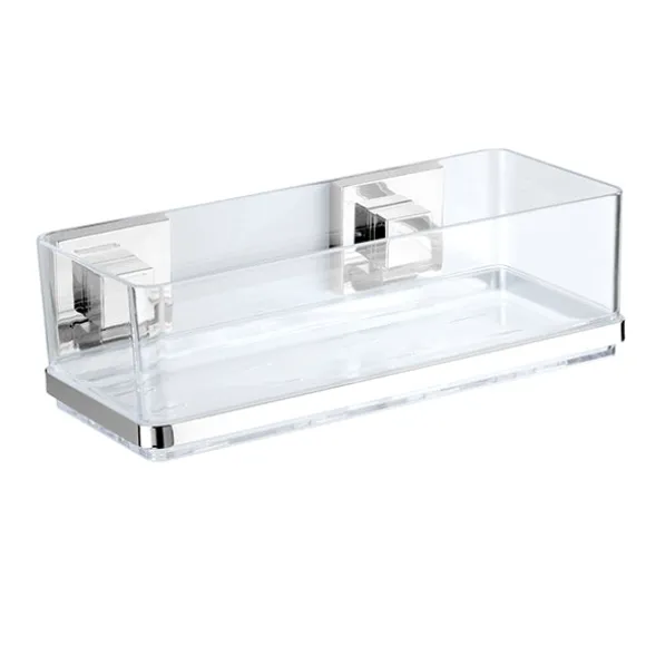 Étagère murale en acier inox Vacuum-Loc® Quadro Wenko by Maximex