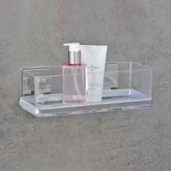 Étagère murale en acier inox Vacuum-Loc® Quadro Wenko by Maximex