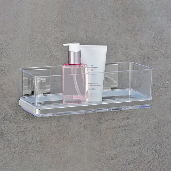 Étagère murale en acier inox Vacuum-Loc® Quadro Wenko by Maximex