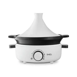 Tajine électrique céramique 4 personnes 1000 W blanc Simeo