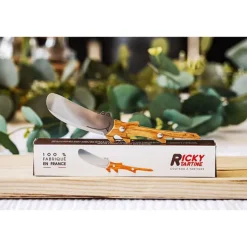 Tartineur Ricky manche en bois d'olivier Roger Orfèvre