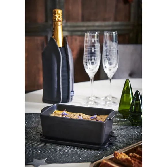 Terrine en céramique et presse 20 cm Appolia ardoise Peugeot