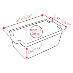 Terrine en céramique et presse 20 cm Appolia rouge Peugeot
