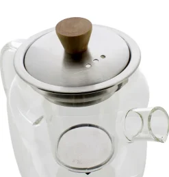 Théière Oscar en verre borosilicate et inox 0,55 L Ogo