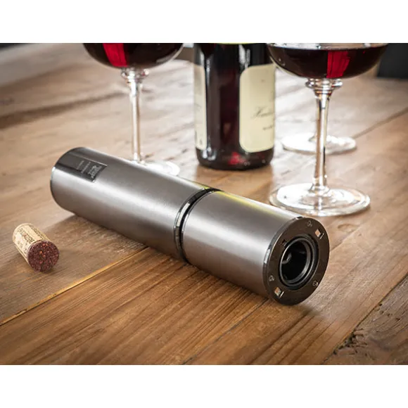 Tire-bouchon électrique rechargeable Elis Touch carbone lithium ion Peugeot