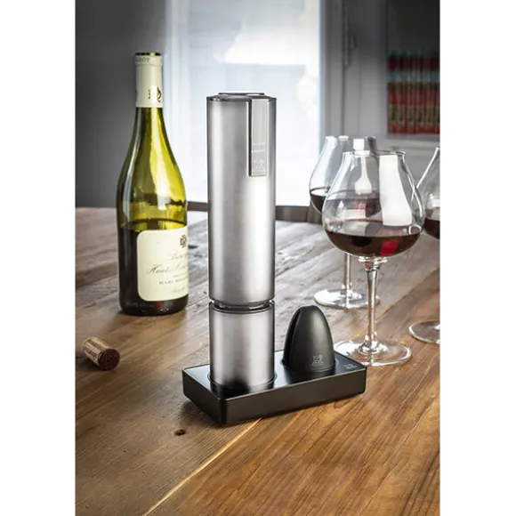 Tire-bouchon électrique rechargeable Elis Touch inox lithium ion Peugeot