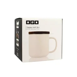 Tisanière mug Juliet en grès blanc 300 ml Ogo