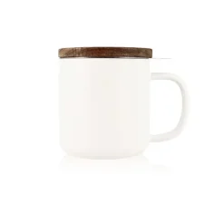 Tisanière mug Juliet en grès blanc 300 ml Ogo