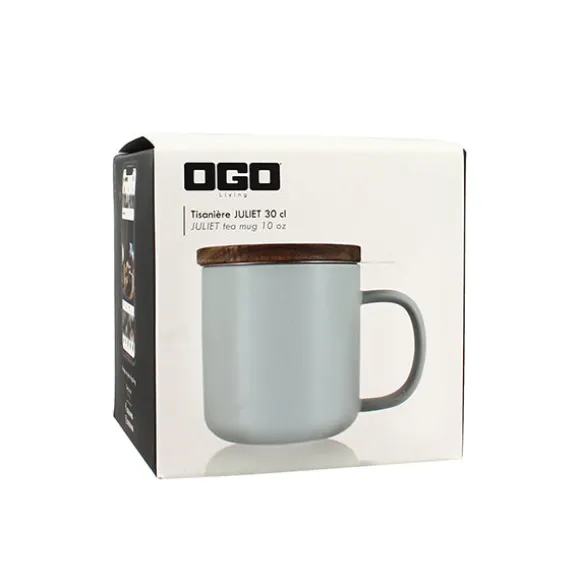 Tisanière mug Juliet en grès gris 300 ml Ogo