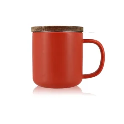 Tisanière mug Juliet en grès paprika 300 ml Ogo