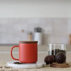 Tisanière mug Juliet en grès paprika 300 ml Ogo