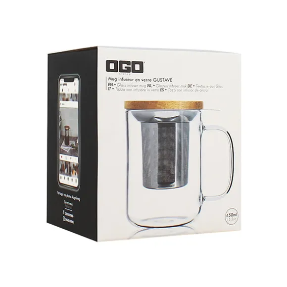 Tisanière verre Gustave 450 ml Ogo