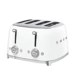 Toaster 4 fentes 2000 W TSF03WHEU blanc Smeg