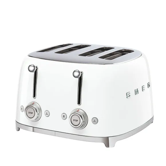 Toaster 4 fentes 2000 W TSF03WHEU blanc Smeg