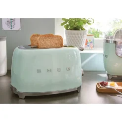 Toaster 2 tranches vert d'eau 950 W TSF01PGEU Smeg