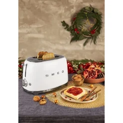 Toaster 2 tranches 950 W TSF01WHEU blanc Smeg