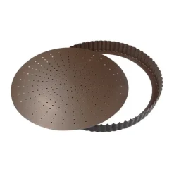 Tourtière fond amovible perforé antiadhérent 24 cm Gobel