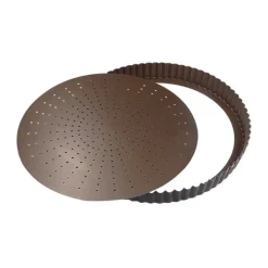 Tourtière fond amovible perforé antiadhérent 28 cm Gobel