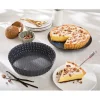 Tourtière perforée haute fond amovible acier antiadhérent 24 × 5 cm Mathon