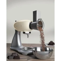 Tranchoir et râpe à cylindres SMSG01 pour robot sur socle Smeg