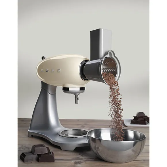 Tranchoir et râpe à cylindres SMSG01 pour robot sur socle Smeg