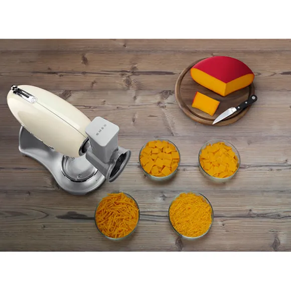 Tranchoir et râpe à cylindres SMSG01 pour robot sur socle Smeg