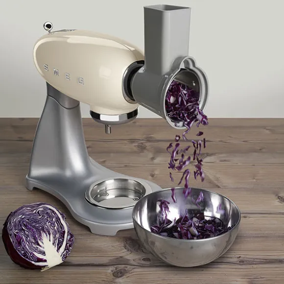 Tranchoir et râpe à cylindres SMSG01 pour robot sur socle Smeg